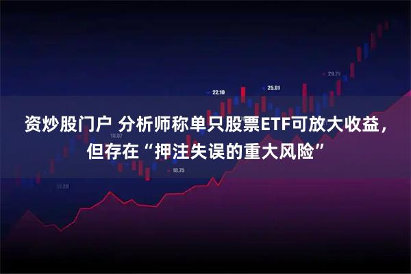 资炒股门户 分析师称单只股票ETF可放大收益，但存在“押注失误的重大风险”